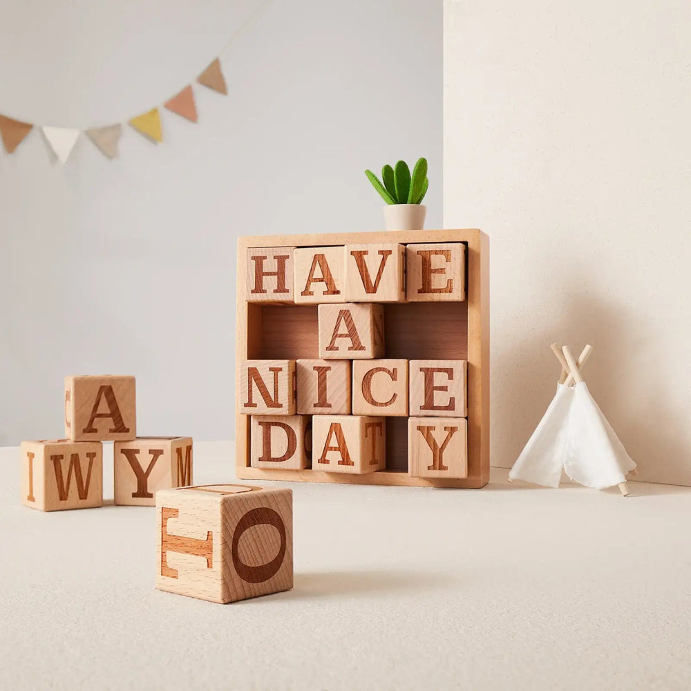 Tiny Land Tiny Land® Wooden Alphabet Blocks - lily & onyx