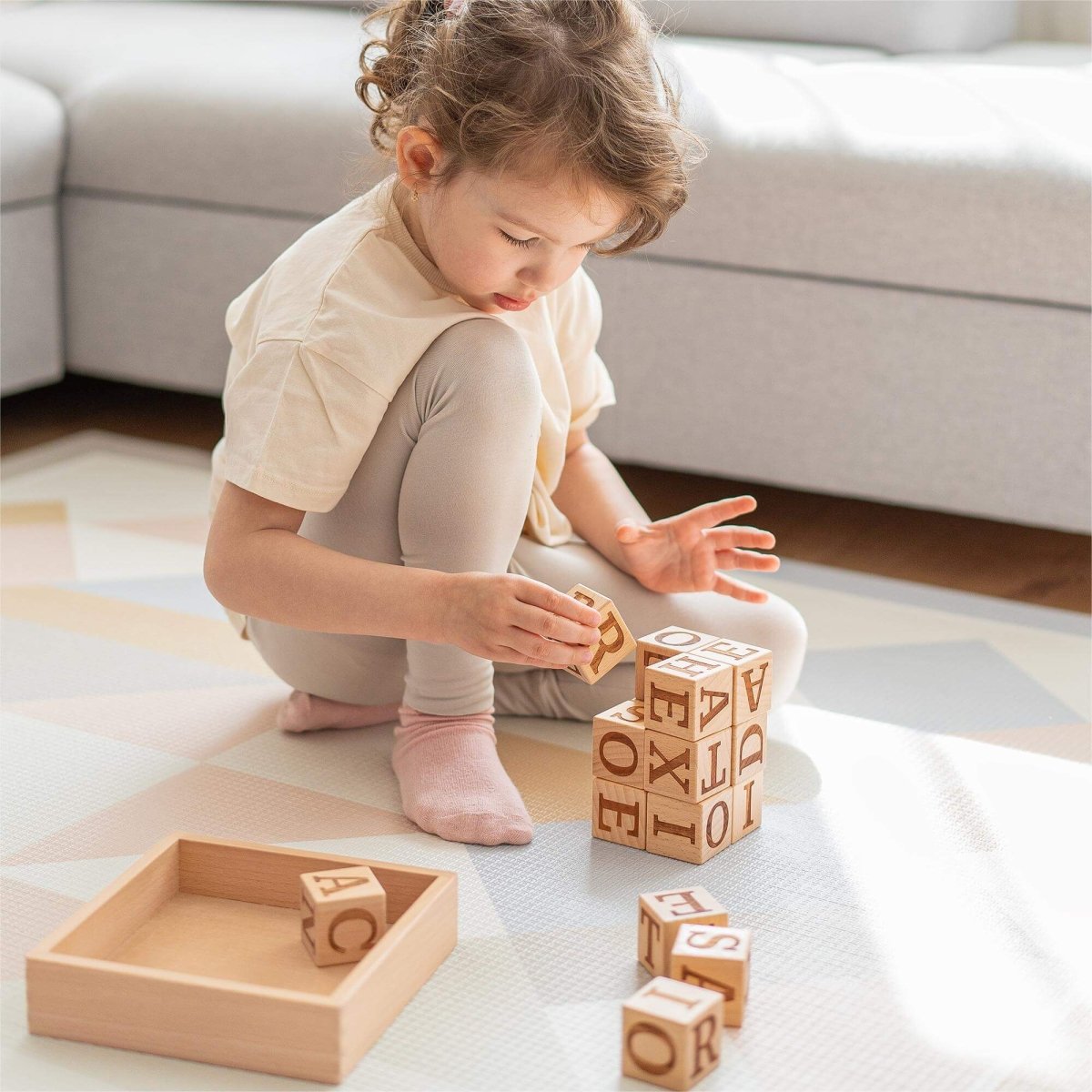 Tiny Land Tiny Land® Wooden Alphabet Blocks - lily & onyx