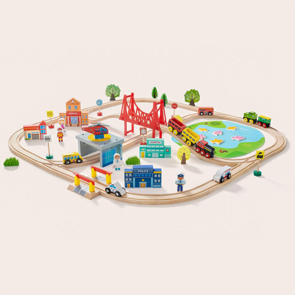 
                      
                        Tiny Land Tiny Land® Wooden Train Set - lily & onyx
                      
                    