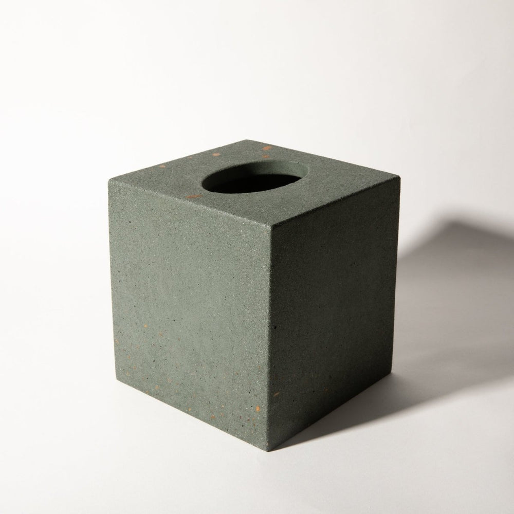 Pretti.Cool Tissue Box Cover | Dark Green Terrazzo - lily & onyx