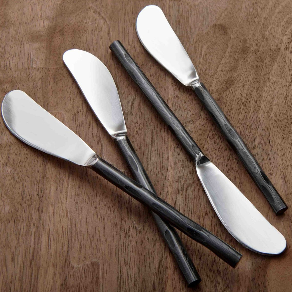 texxture Tomini™ Stainless Steel Cheese Spreaders, Set of 4 - lily & onyx
