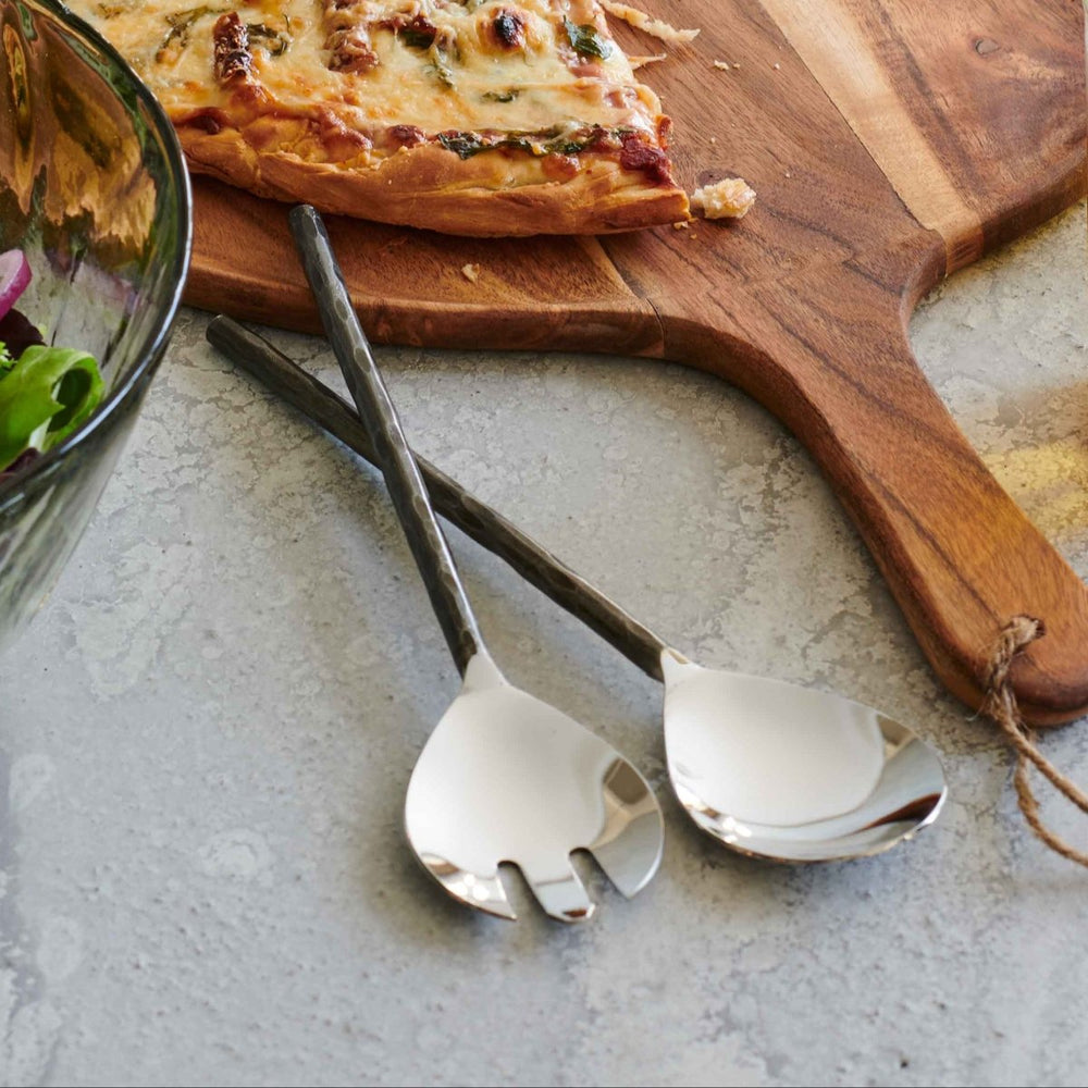 texxture Tomini™ Stainless Steel Salad Servers, Set of 2 - lily & onyx