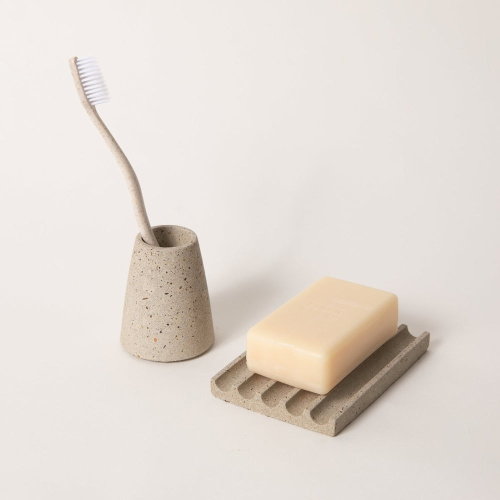 Pretti.Cool Toothbrush Holder | Natural Terrazzo - lily & onyx