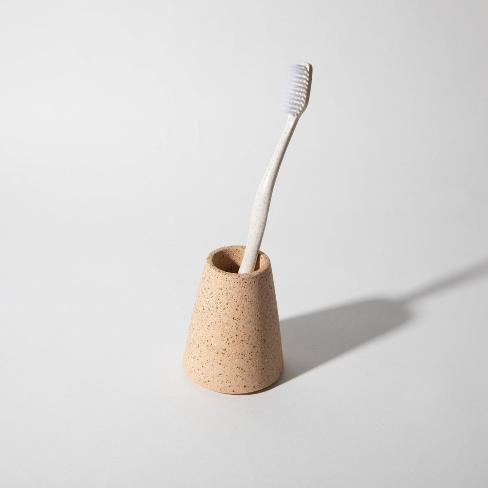 Pretti.Cool Toothbrush Holder | Peach Terrazzo - lily & onyx