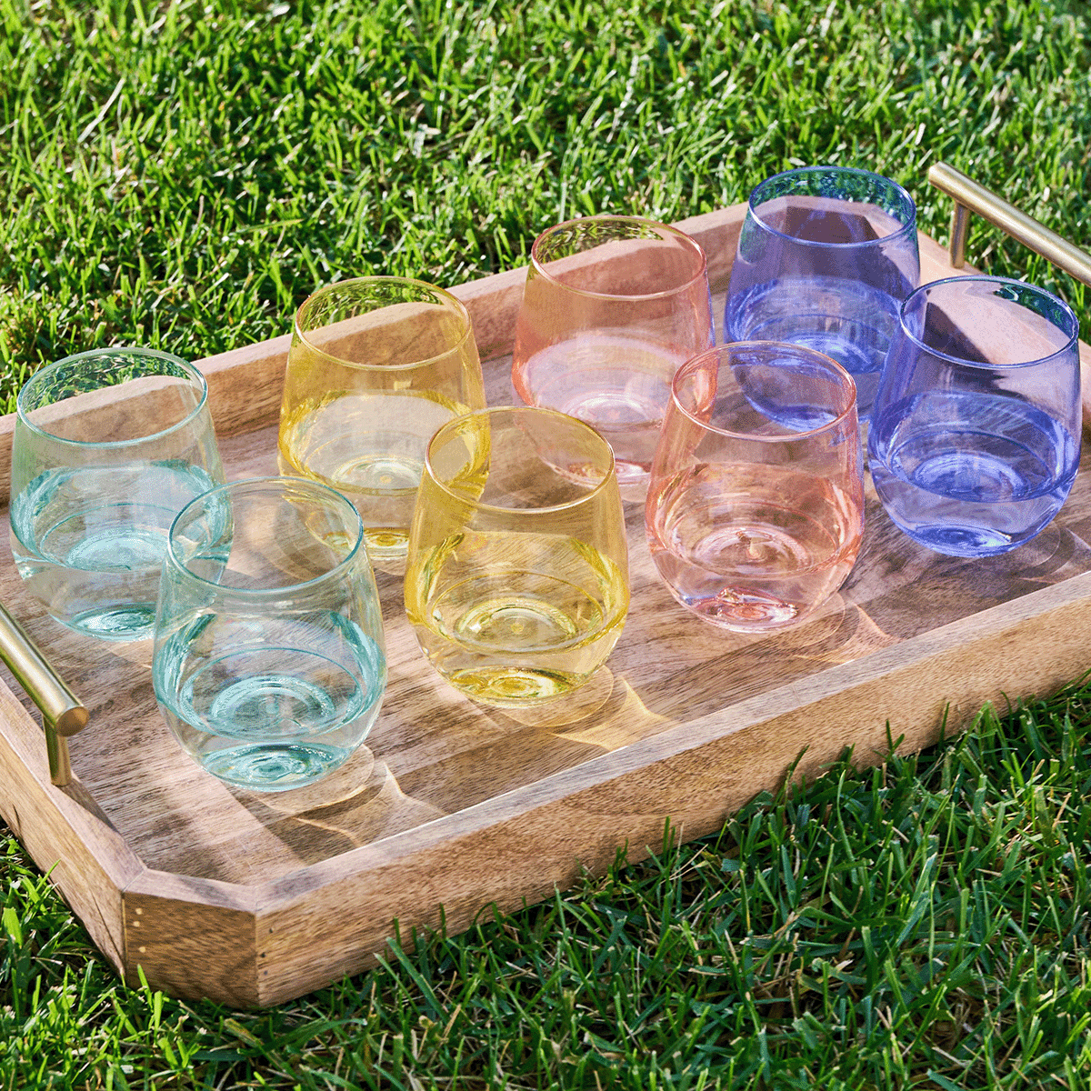 TOSSWARE POP 14oz Shatterproof Vino Glass - Colorful Recyclable Wine Cups