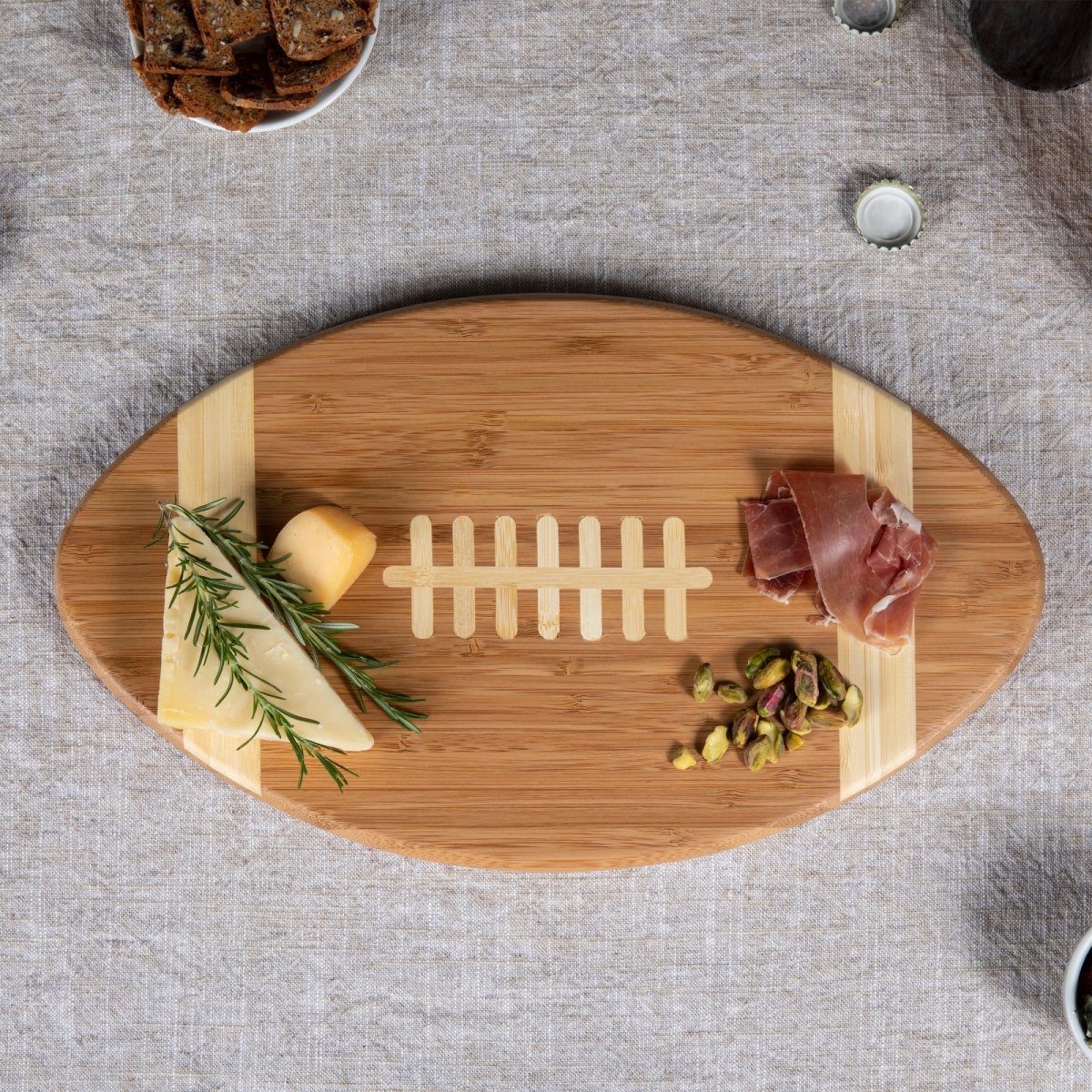 Picnic Time Family of Brands Touchdown! Football Cutting Board & Serving Tray - lily & onyx