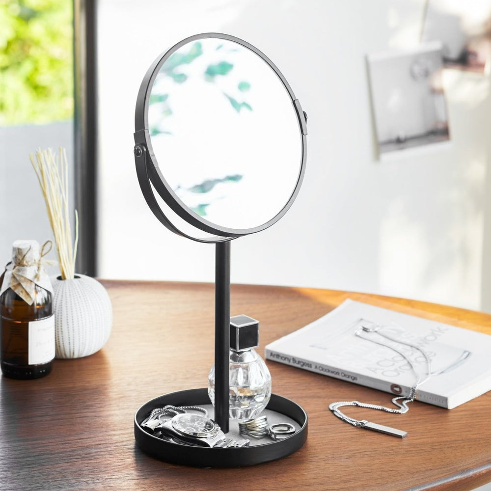 
                      
                        Yamazaki Home Tower Vanity Mirror with Jewelry Tray - lily & onyx
                      
                    