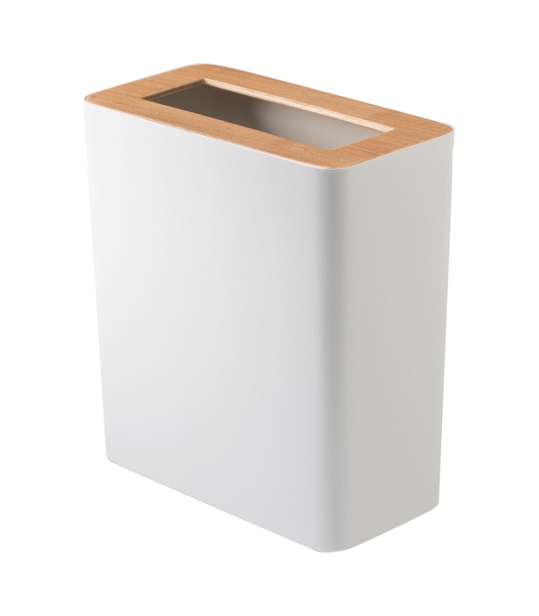 Yamazaki Home Trash Can - Two Styles - Steel + Wood - lily & onyx