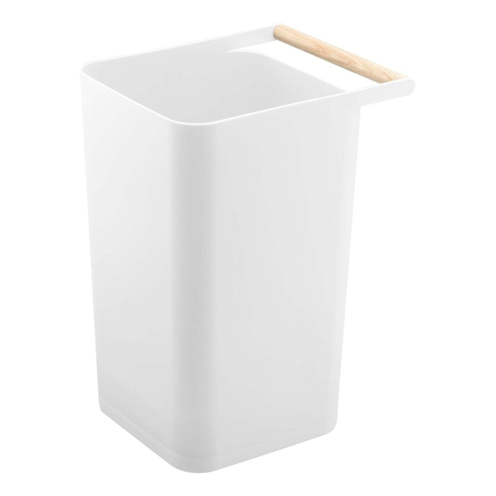 Yamazaki Home Trash Can With Wood Handle - lily & onyx