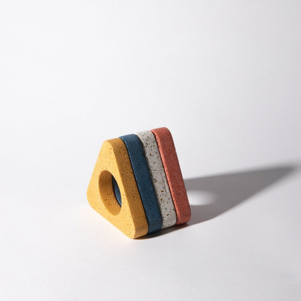 
                      
                        Pretti.Cool Triangle Napkin Ring, Set of 4 | Terrazzo Primaries - lily & onyx
                      
                    