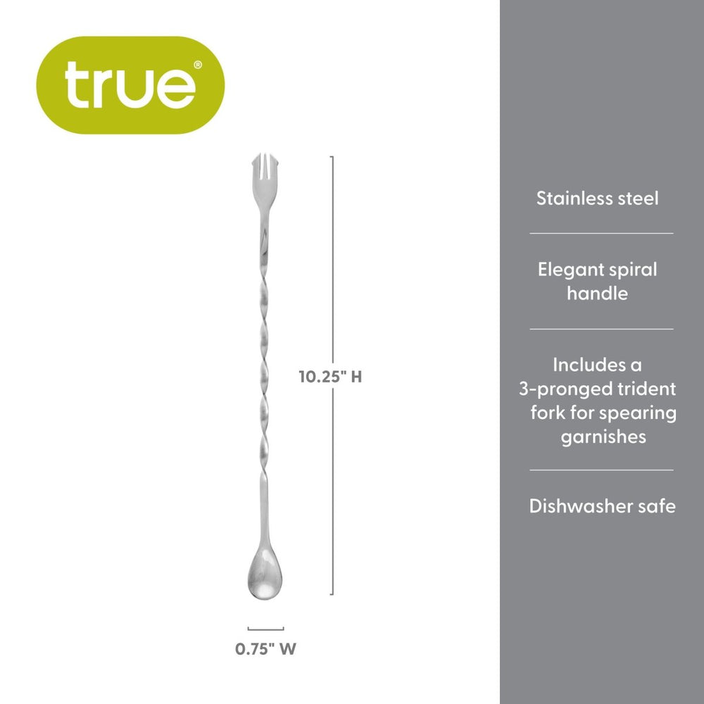 
                      
                        True Trident Bar Spoon in Stainless Steel - lily & onyx
                      
                    