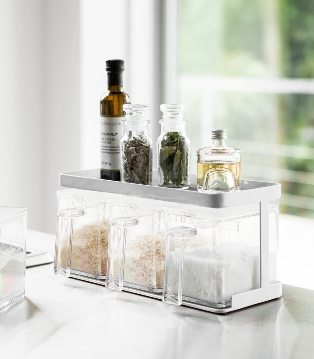 Yamazaki Home Triple Spice Rack Pantry Organizer - lily & onyx