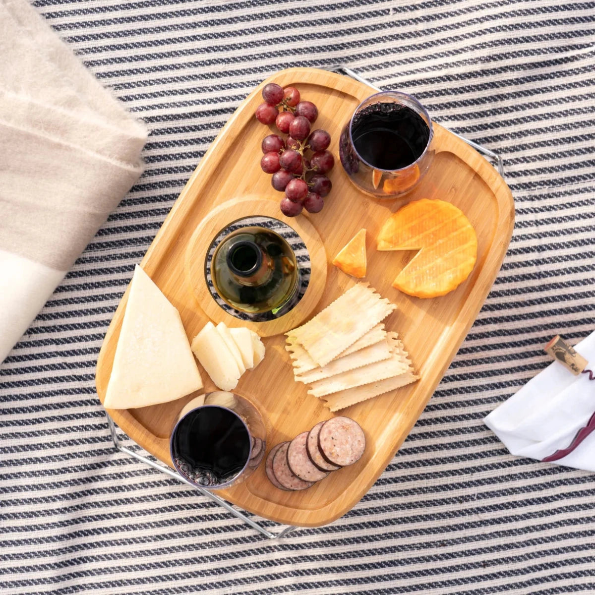 True Dash Wine Picnic Table with Foldable Legs