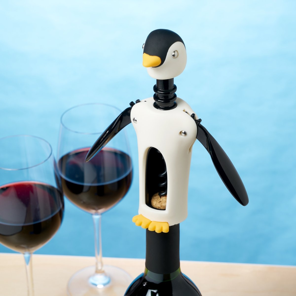 True TrueZoo Kingsley Penguin Winged Corkscrew - lily & onyx