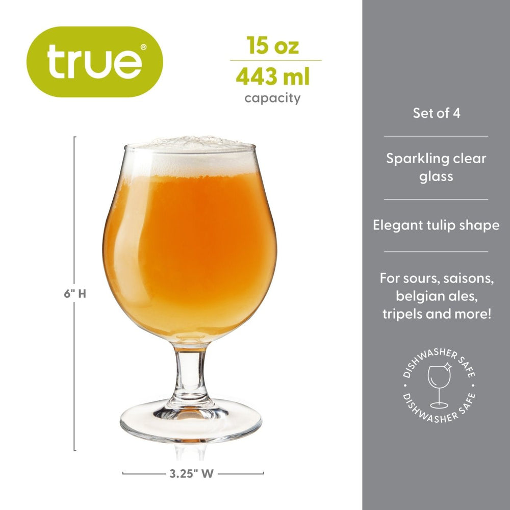 
                      
                        True Tulip Beer Glasses, Set of 4 - lily & onyx
                      
                    