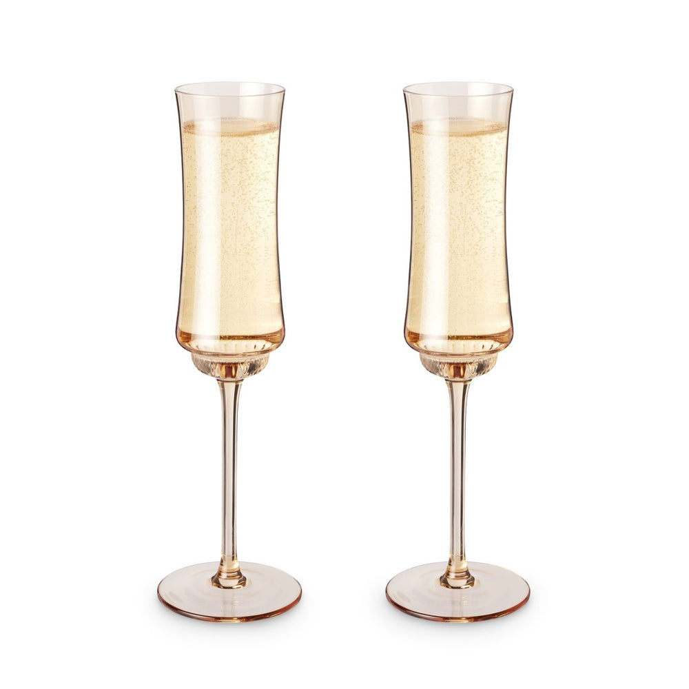
                      
                        Twine Living Tulip Champagne Flutes in Amber, Set of 2 - lily & onyx
                      
                    