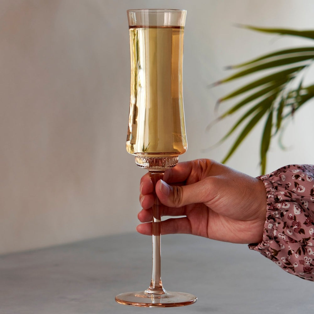 
                      
                        Twine Living Tulip Champagne Flutes in Amber, Set of 2 - lily & onyx
                      
                    