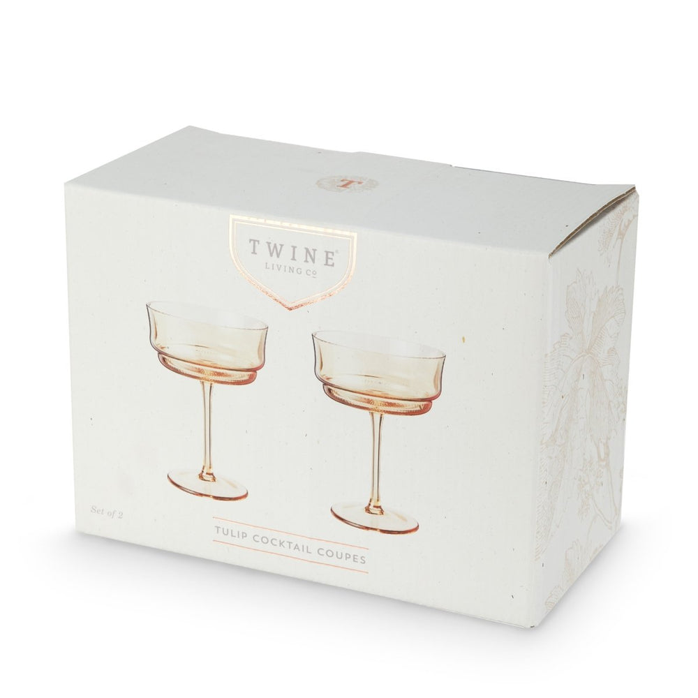 
                      
                        Twine Living Tulip Coupes in Amber, Set of 2 - lily & onyx
                      
                    