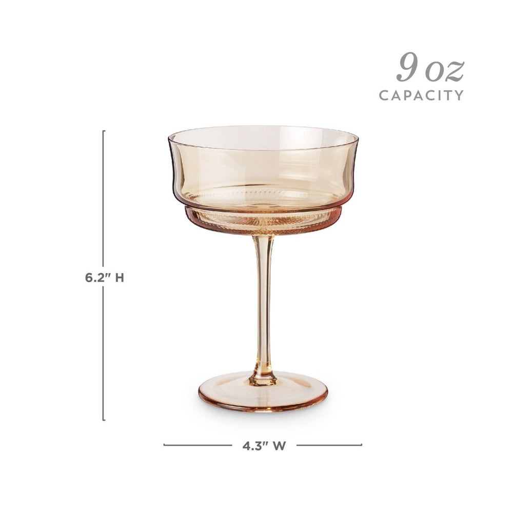 
                      
                        Twine Living Tulip Coupes in Amber, Set of 2 - lily & onyx
                      
                    