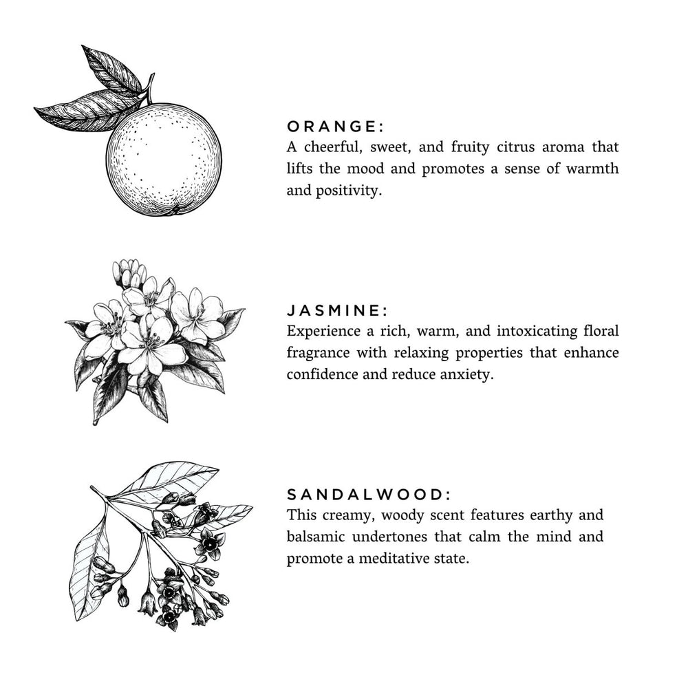 Slow North Twilight | Jasmine + Orange + Sandalwood | Frosted Candle, 8 oz - lily & onyx