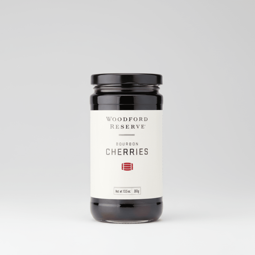 Twine Living Woodford Reserve Bourbon Cherries for Cocktails, 13.5 oz