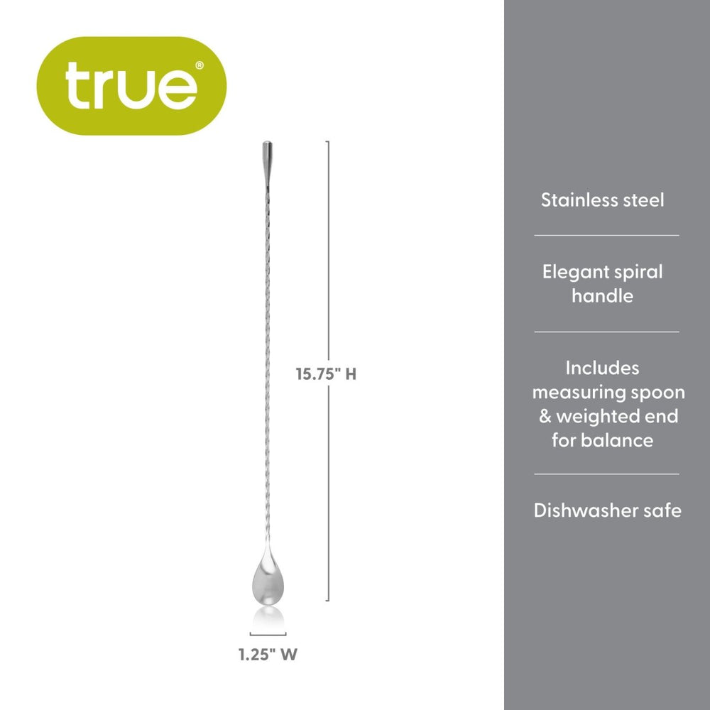 
                      
                        True Twist Professional Weighted Bar Spoon in Stainless Steel - lily & onyx
                      
                    
