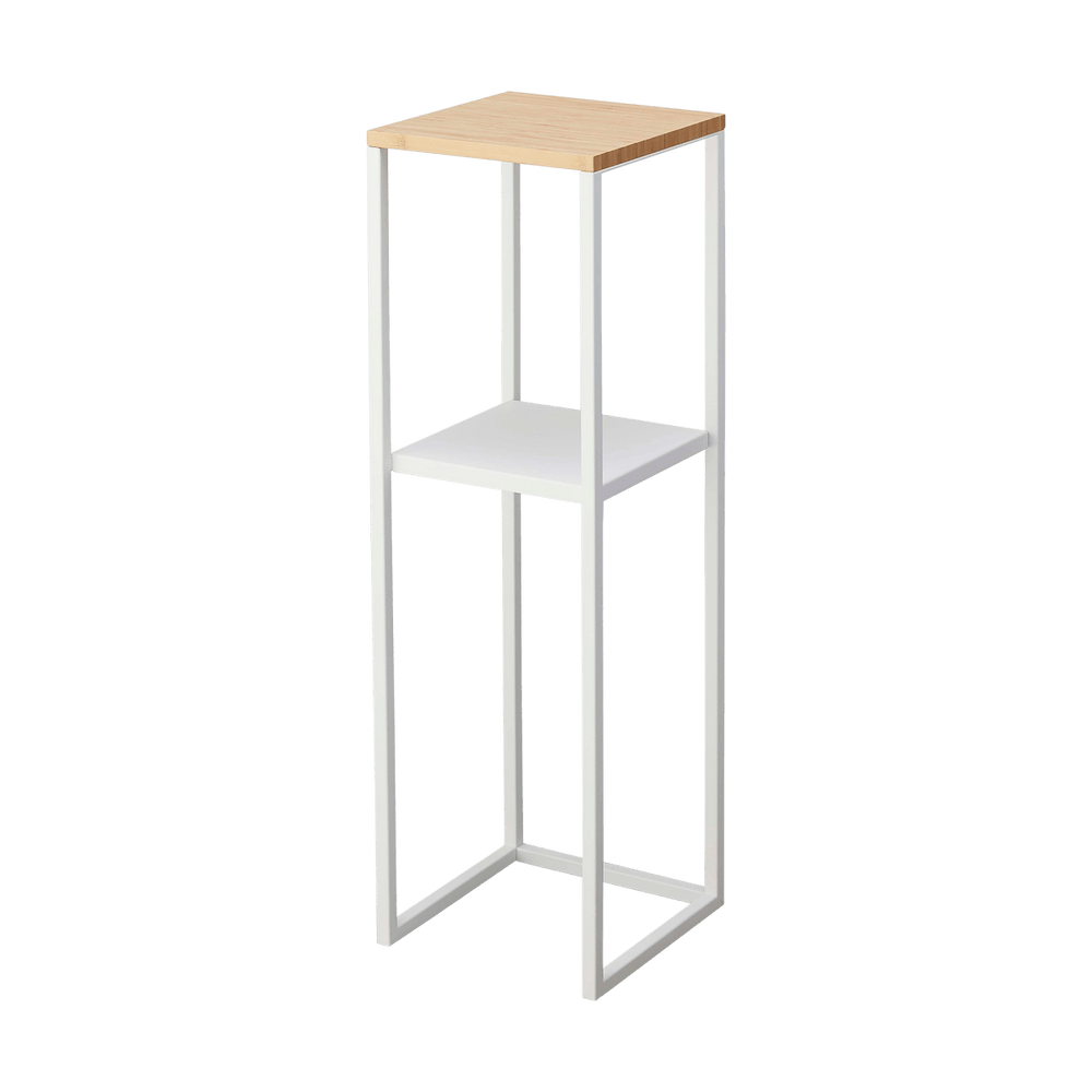 
                      
                        Yamazaki Home Two - Tier Display & Storage Shelf, 31.5" H - Steel + Wood - lily & onyx
                      
                    