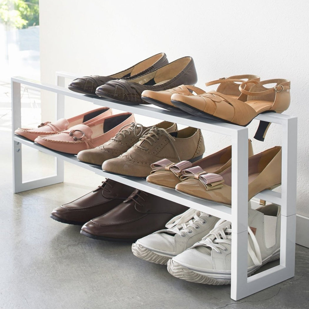 
                      
                        Yamazaki Home Two - Tier Expandable Steel Shoe Rack, 12" H - lily & onyx
                      
                    