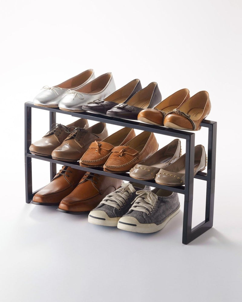 
                      
                        Yamazaki Home Two - Tier Expandable Steel Shoe Rack, 12" H - lily & onyx
                      
                    