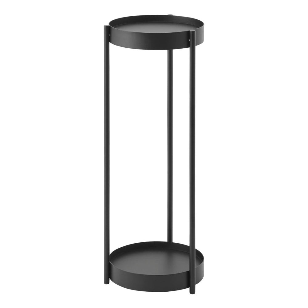 
                      
                        Yamazaki Home Two - Tier Rolling Plant Stand, 28" H - Steel - lily & onyx
                      
                    