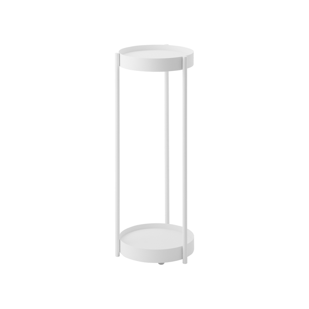 
                      
                        Yamazaki Home Two - Tier Rolling Plant Stand, 28" H - Steel - lily & onyx
                      
                    