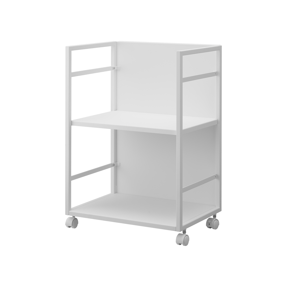 Yamazaki Home Two - Tier Steel Hideaway Storage Cart, 24" H - lily & onyx