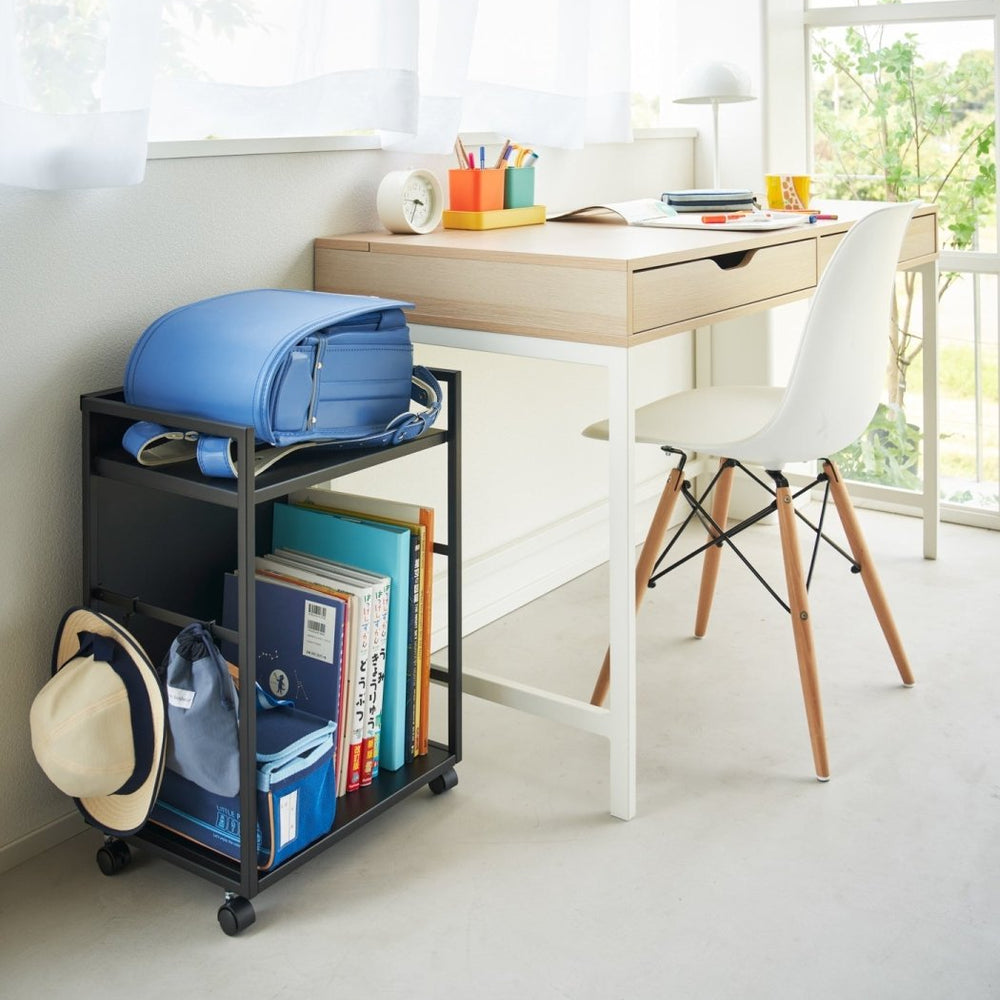 
                      
                        Yamazaki Home Two - Tier Steel Hideaway Storage Cart, 24" H - lily & onyx
                      
                    