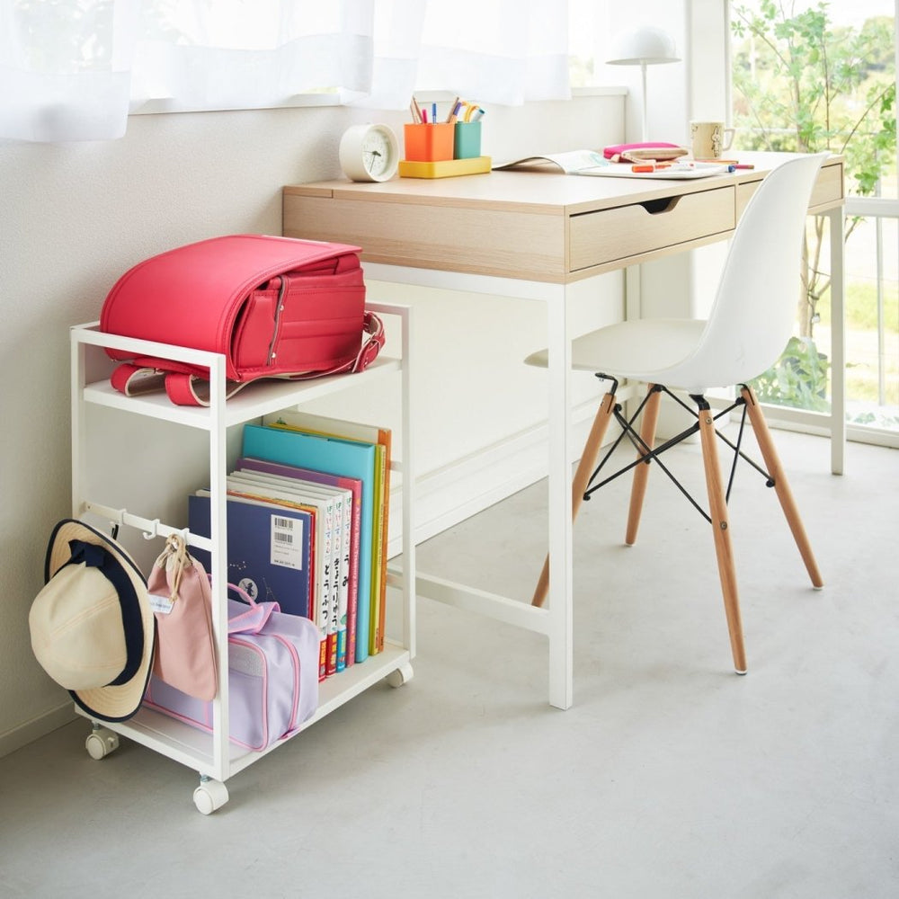 
                      
                        Yamazaki Home Two - Tier Steel Hideaway Storage Cart, 24" H - lily & onyx
                      
                    