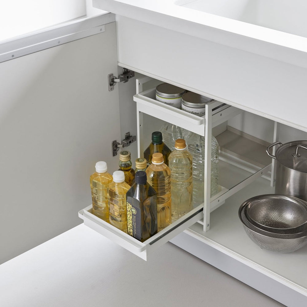 
                      
                        Yamazaki Home Two - Tier Steel Pull - Out Shelf - lily & onyx
                      
                    
