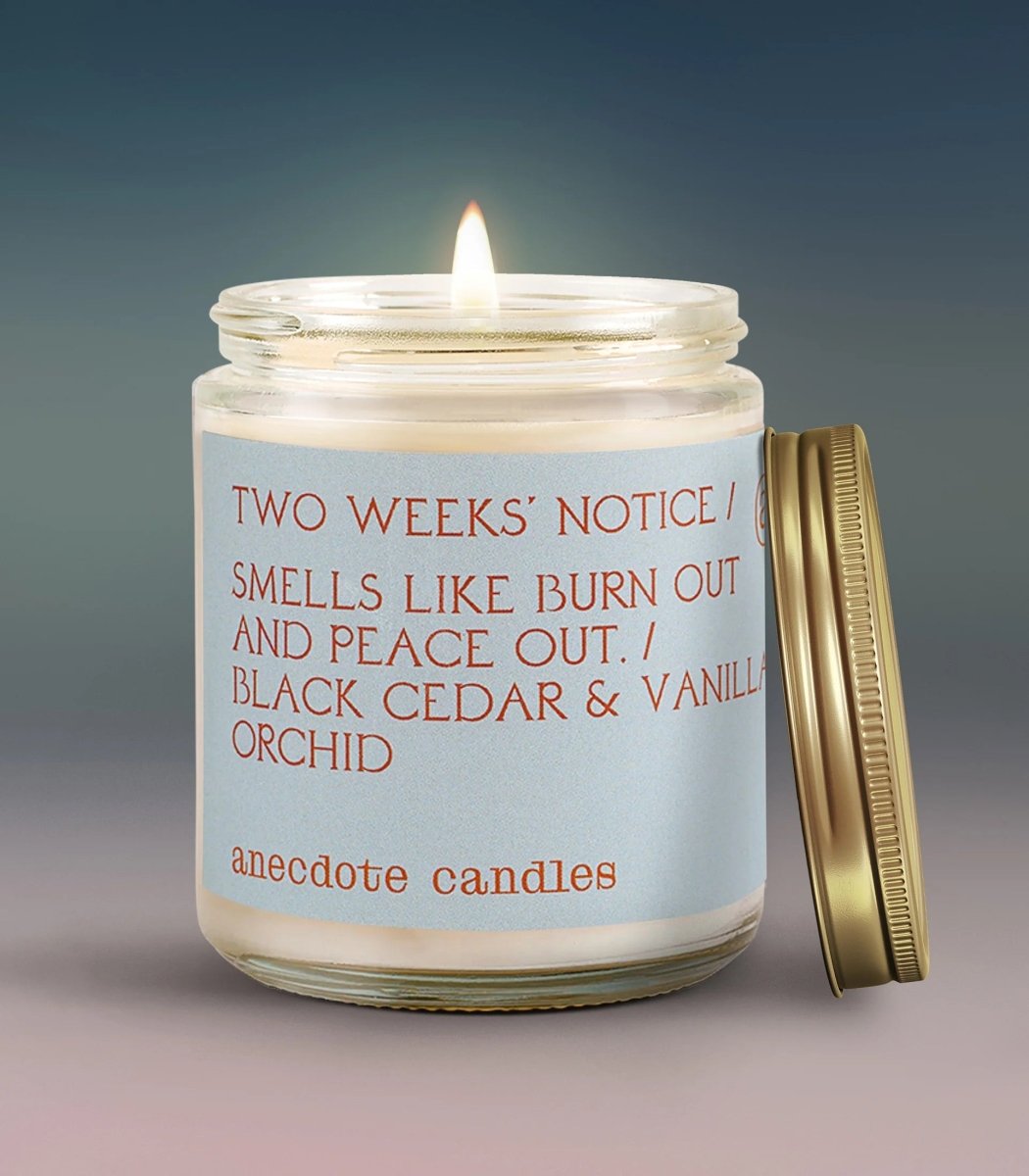 Anecdote Candles Two Weeks Notice Candle - lily & onyx