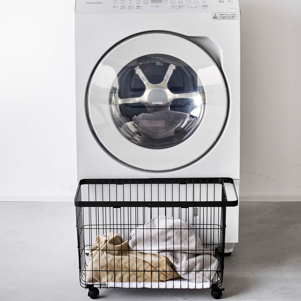
                      
                        Rolling Wire Laundry Basket, 14.8" H
                      
                    