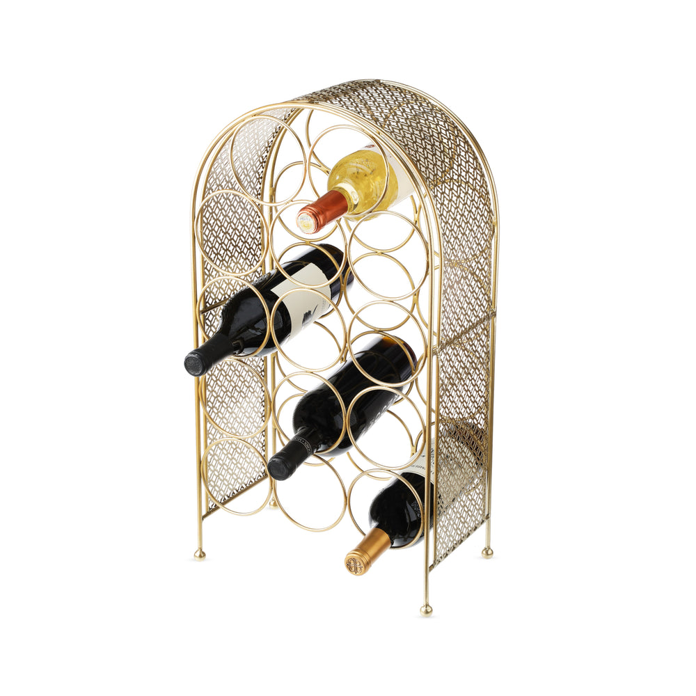 
                      
                        Trellis 14-Bottle Wine Rack, Gold
                      
                    