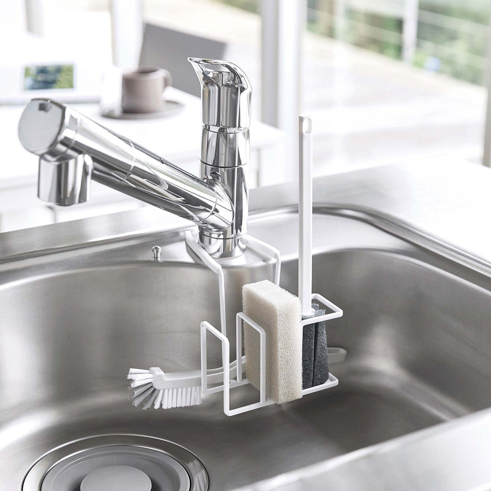Faucet-Hanging Sponge & Brush Holder - Steel