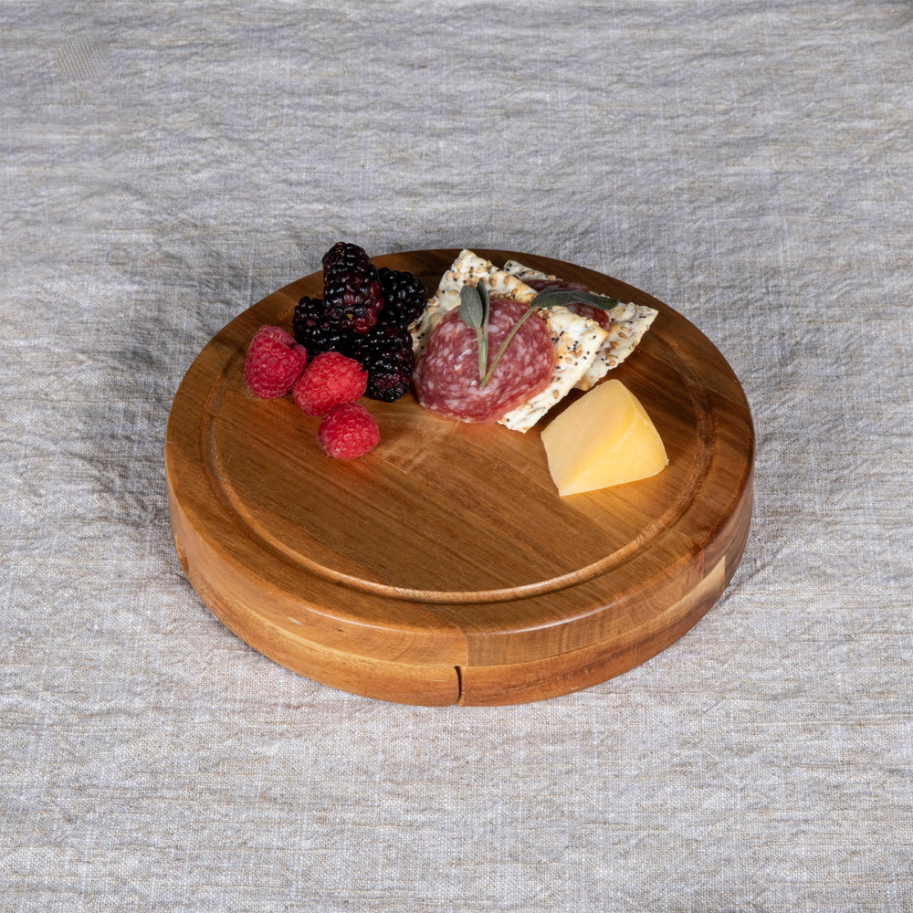 
                      
                        Acacia Brie Cheese Cutting Board & Tools Set
                      
                    