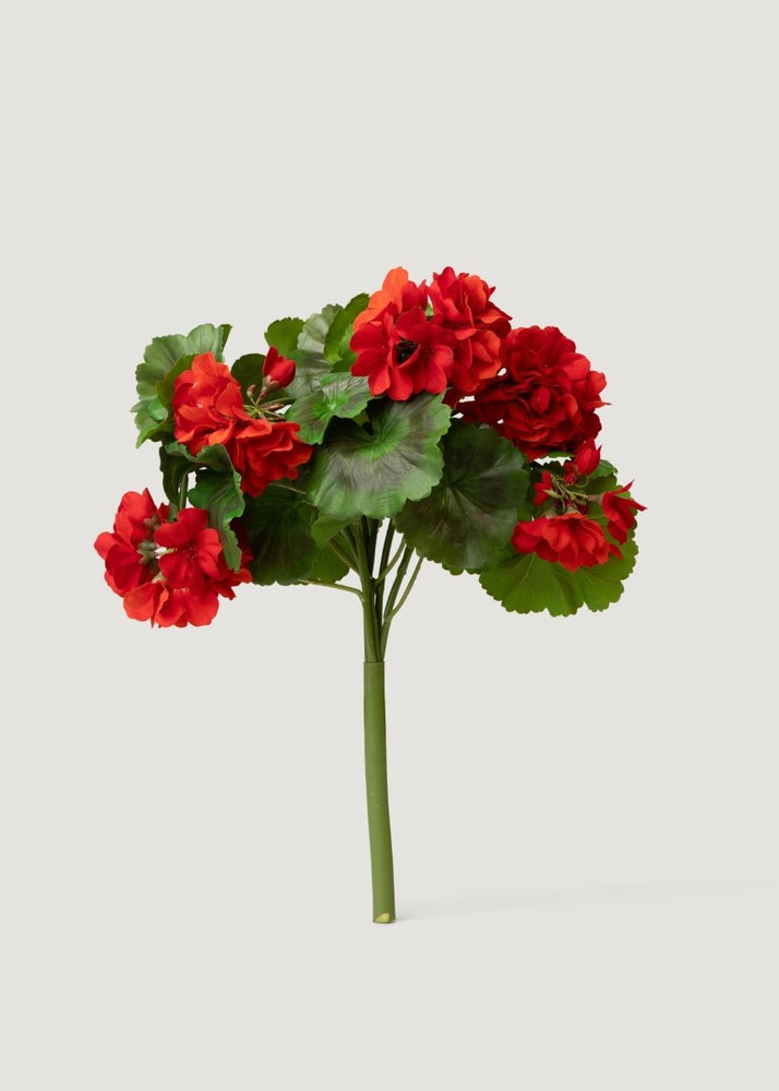 Afloral UV Resistant Indoor/Outdoor Natural Touch Geranium Bush - 17" - lily & onyx