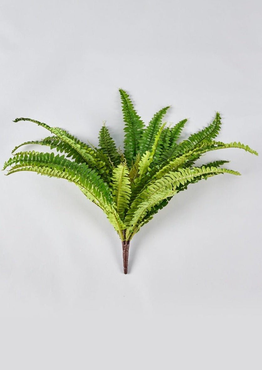 Afloral UV Treated Indoor/Covered Outdoor Faux Hanging Boston Fern Plant, 23" - lily & onyx