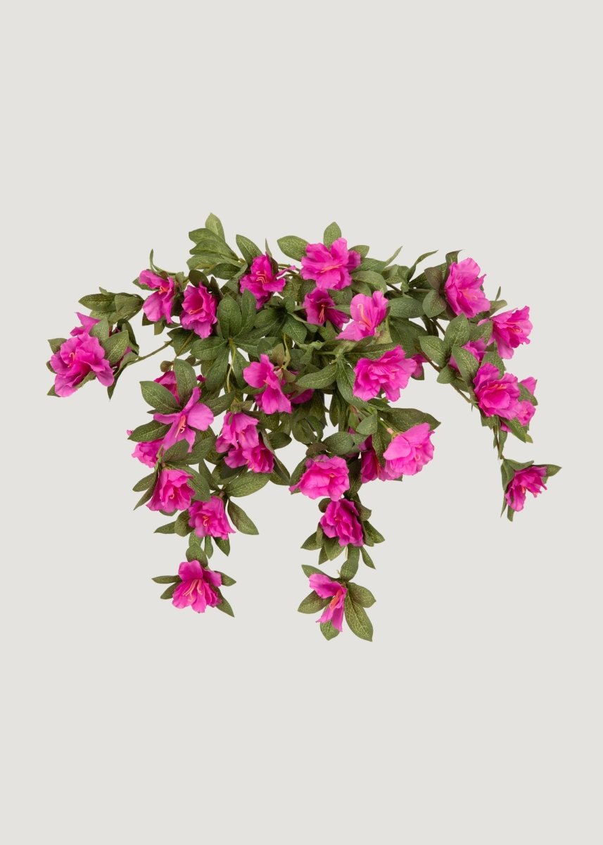Afloral UV Treated Indoor/Outdoor Fake Azalea Hanging Bush - 24" - lily & onyx