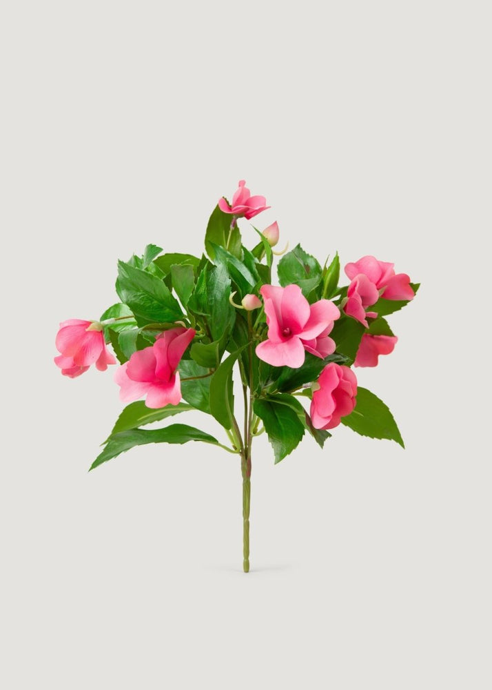 Afloral UV Treated Indoor/Outdoor Natural Touch Impatiens Bush - 10" - lily & onyx
