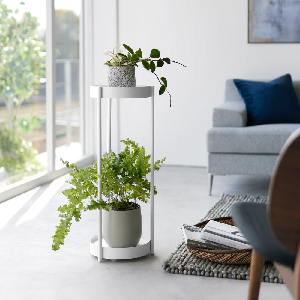 Two-Tier Rolling Plant Stand, 28" H  - Steel