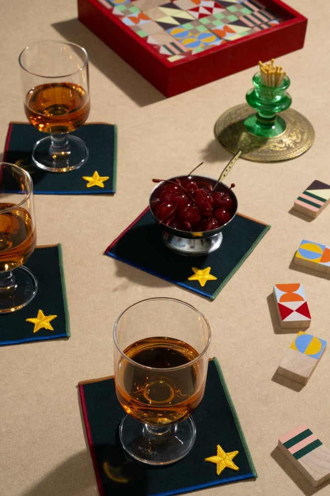 
                      
                        ATELIER SAUCIER Varsity Cocktail Napkins | Set of 4 - lily & onyx
                      
                    