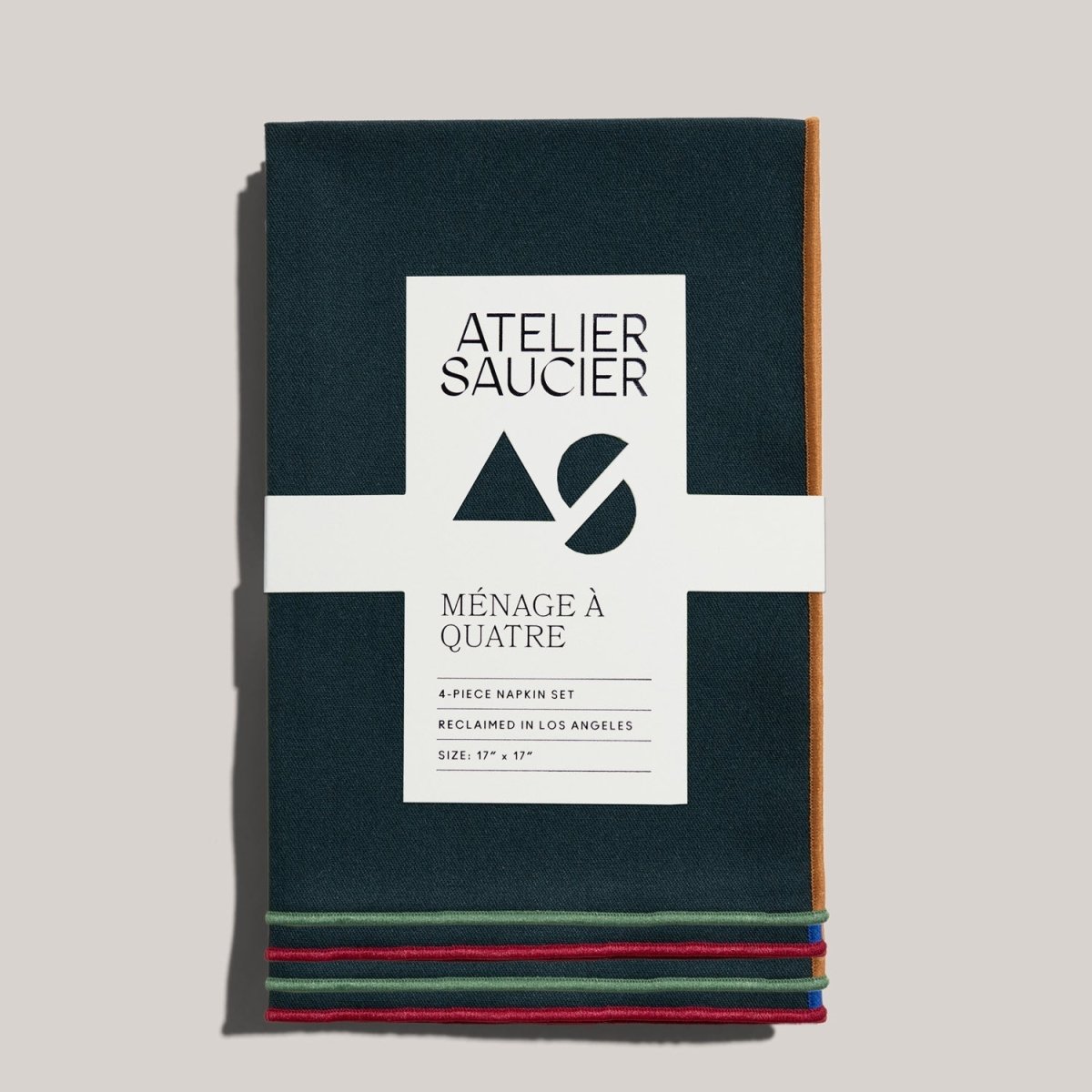 ATELIER SAUCIER Varsity Napkins | Set of 4 - lily & onyx