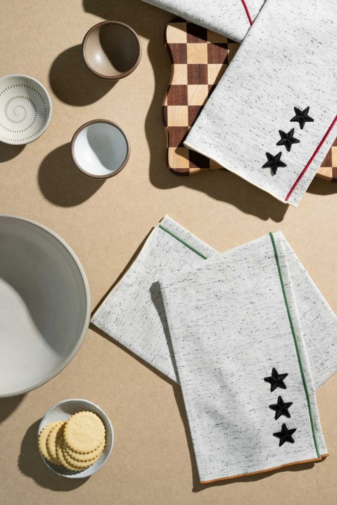 ATELIER SAUCIER Varsity Tea Towels | Set of 2 - lily & onyx