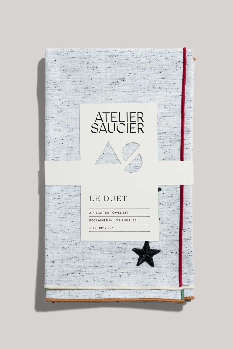 ATELIER SAUCIER Varsity Tea Towels | Set of 2 - lily & onyx