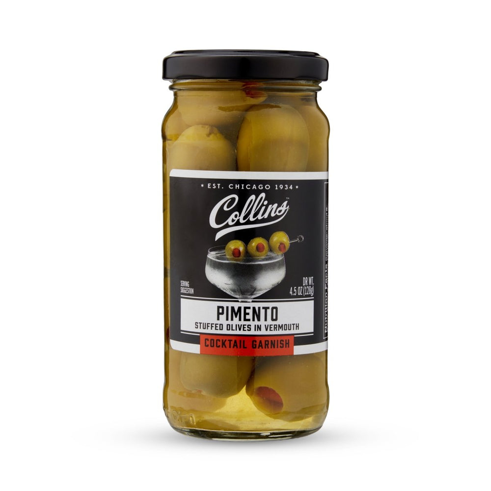 Collins Vermouth Martini Pimento Olives, 5 oz - lily & onyx